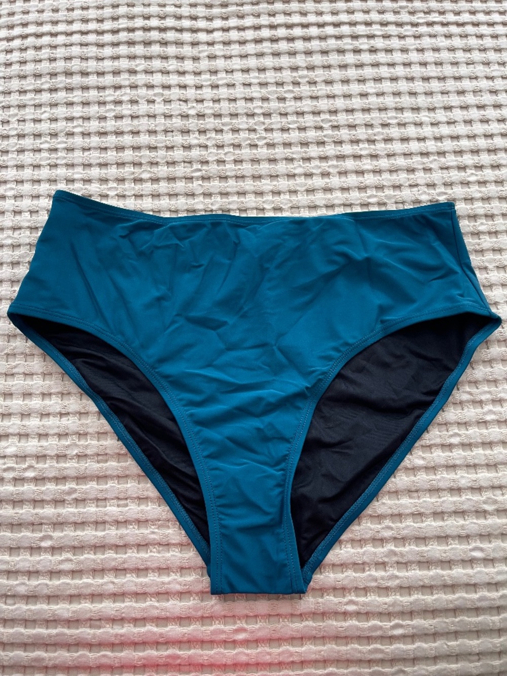 CUPSHE Teal High Waisted Bikini Bottom Women's XL NWOT